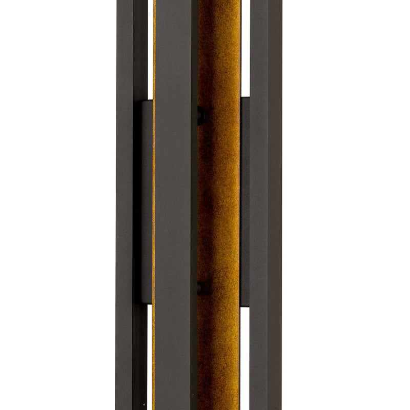 Alteck Panels 32in LED Outdoor Wall Sconce | Contemporary Dark Bronze and Sand Blast Glass | Entryway & Patio | Model AW0101-3CCT-W-DB