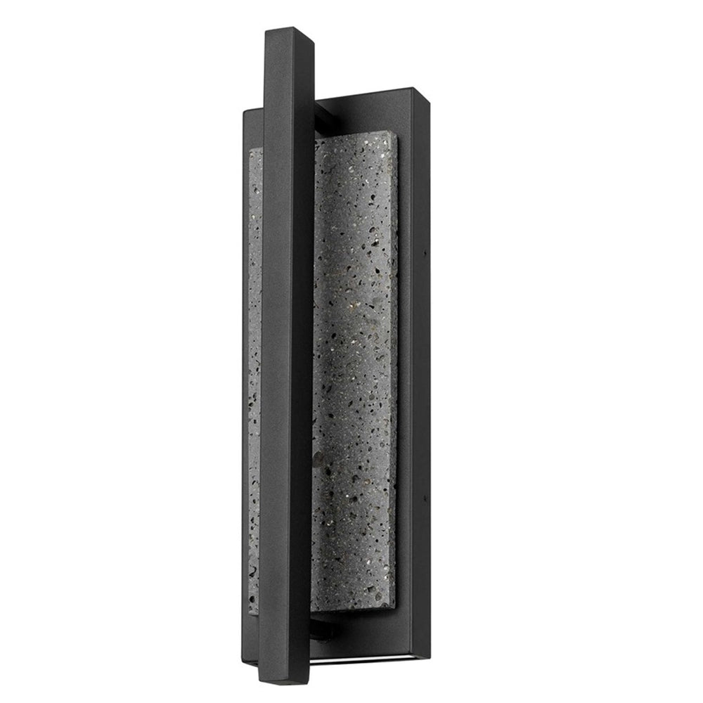Alteck Dakota 16" LED Outdoor Wall Sconce, Sand Black