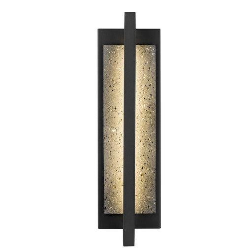 Alteck Dakota 16" LED Outdoor Wall Sconce, Sand Black