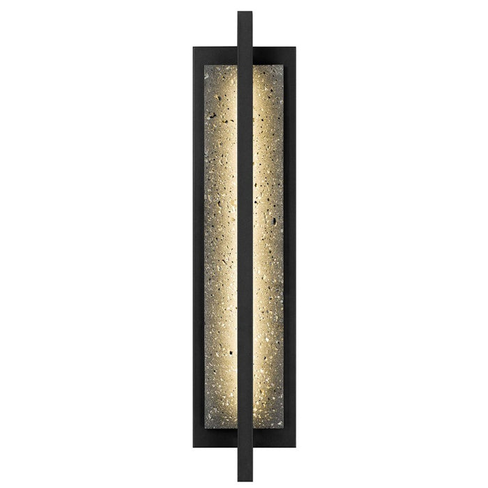 Alteck Dakota 24" LED Outdoor Wall Sconce, Sand Black