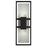 Alteck Mars 18" LED Outdoor Sconce, Black/Clear, Sand Black