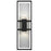 Alteck Mars 24" LED Outdoor Sconce, Black/Clear, Sand Black