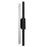 Alteck Mars 24" LED Outdoor Sconce, Black/Clear, Sand Black