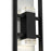 Alteck Mars 24" LED Outdoor Sconce, Black/Clear, Sand Black
