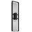 Alteck Mars 32" LED Outdoor Sconce, Black/Clear, Sand Black