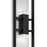 Alteck Mars 32" LED Outdoor Sconce, Black/Clear, Sand Black