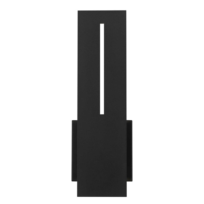 Alteck Slot 15in LED Outdoor Sconce | Contemporary Sand Black Aluminum | Entryway & Covered Patio | 5 x 15 in | Model AW0109-3CCT-W-BK