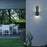 Alteck Slot 15" LED Outdoor Sconce, Black/Sand, Sand Black