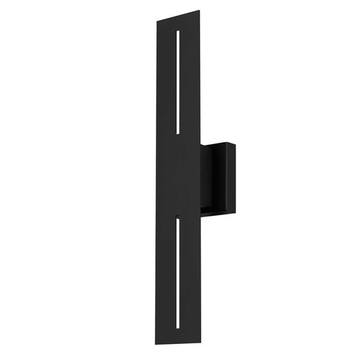 Alteck Slot 24" LED Outdoor Sconce, Black/Sand, Sand Black