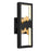 Alteck Sunrize 15" LED Outdoor Wall Sconce, Sand Black