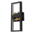 Alteck Sunrize 22" LED Outdoor Wall Sconce, Sand Black