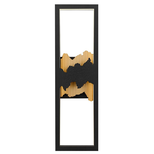 Alteck Sunrize 22" LED Outdoor Wall Sconce, Sand Black
