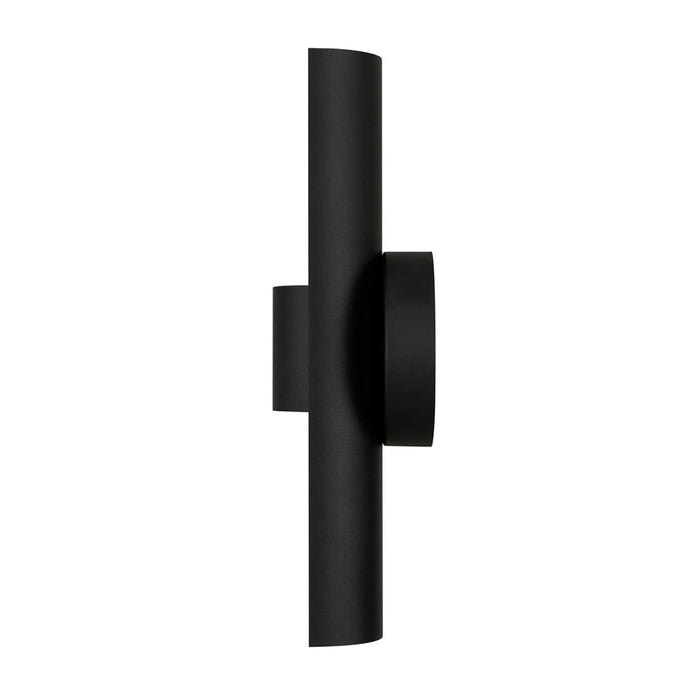 Alteck Hugo 14" LED Outdoor Sconce, Black/Sand, Sand Black