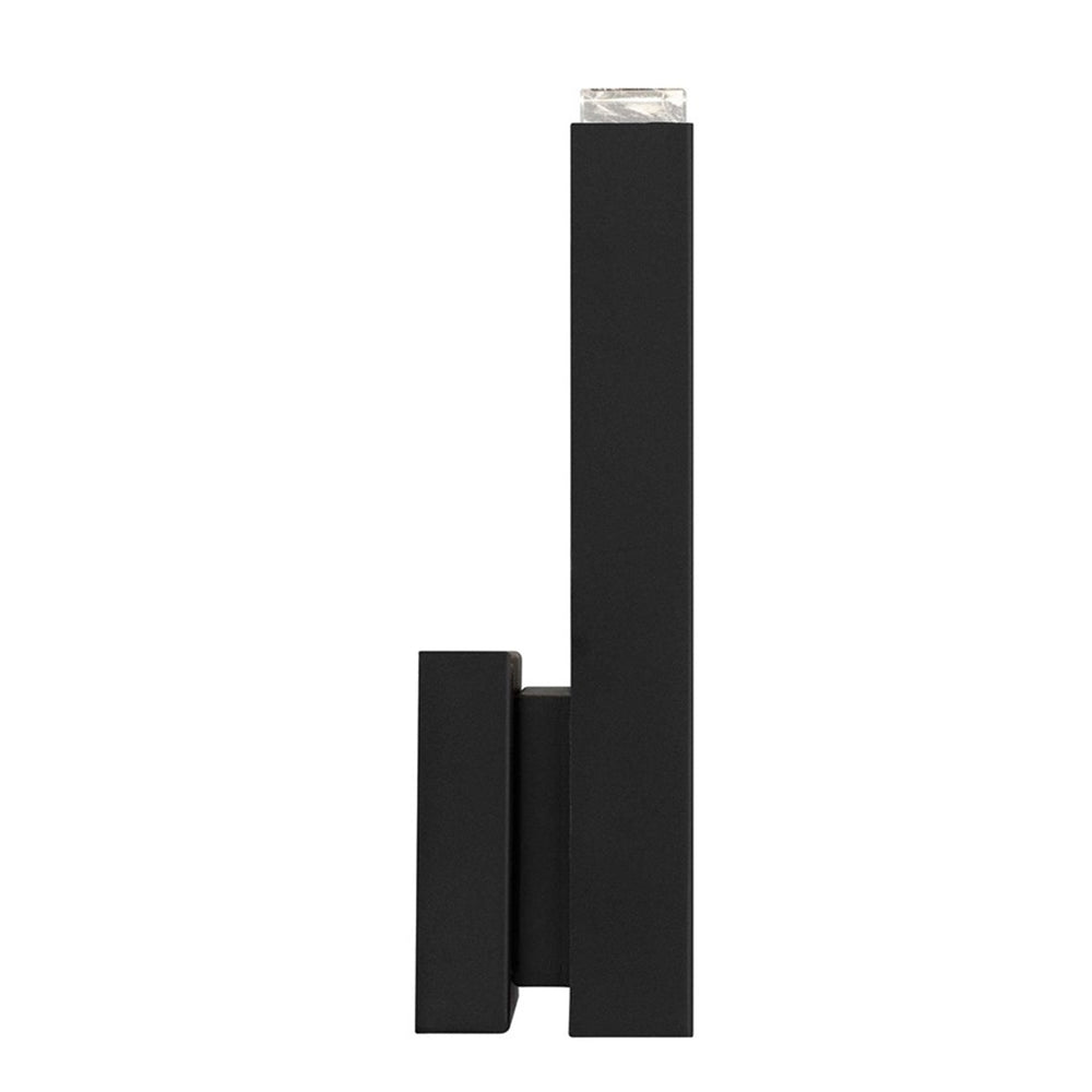 Alteck Mille 12.75" LED Outdoor Wall Sconce, Sand Black