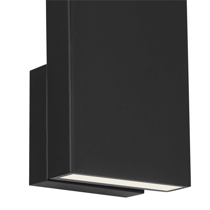 Alteck Mille 18" LED Outdoor Wall Sconce, Sand Black