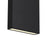 Alteck Lagos 24" LED Outdoor Sconce, Black/Clear, Sand Black