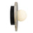 Alteck Tenere 12" LED Outdoor Wall Sconce, Sand Black/White