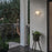Alteck Tenere 12" LED Outdoor Wall Sconce, Sand Black/White