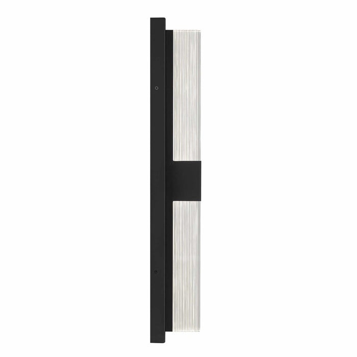 Alteck Arles 25" LED Outdoor Wall Sconce, Sand Black