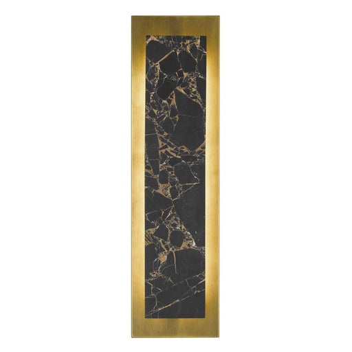 Alteck Zoey 24" LED Outdoor Wall, Painted Antique Brass
