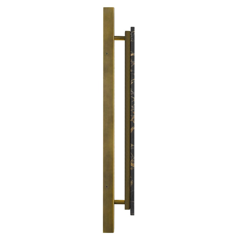 Alteck Zoey 24in 1-Light Outdoor Wall Sconce | Contemporary Painted Antique Brass Aluminum and Silk Screen Glass | Entryway | Model AW0124-3CCT-W-PAB
