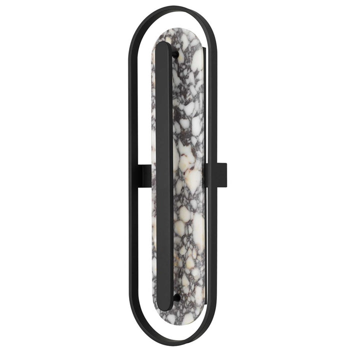 Alteck Roundabout 36" LED Outdoor Wall Sconce, Sand Black