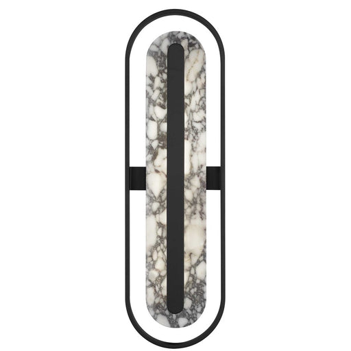 Alteck Roundabout 36" LED Outdoor Wall Sconce, Sand Black