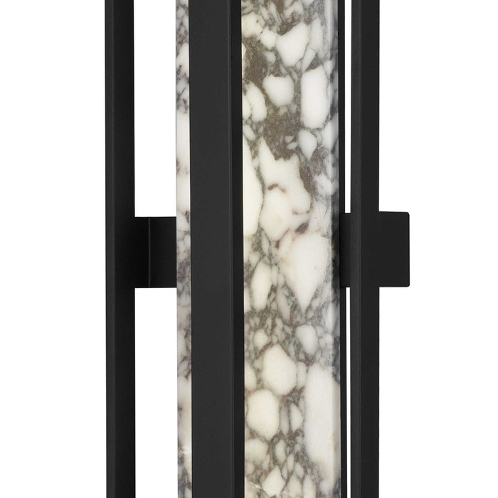 Alteck Roundabout 36" LED Outdoor Wall Sconce, Sand Black