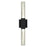 Alteck Folio 22" LED Outdoor Sconce, Black/Clear, Sand Black