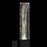Alteck Folio 13" LED Outdoor Sconce, Black/Clear, Sand Black