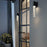 Alteck Folio 13" LED Outdoor Sconce, Black/Clear, Sand Black