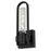 Alteck Arch 12.75" LED Outdoor Sconce, Black/Clear, Black