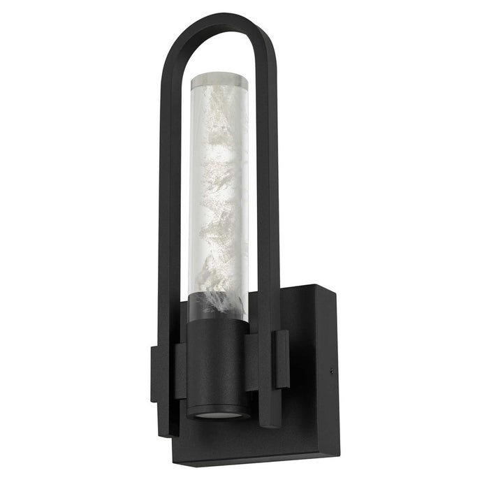 Alteck Arch 12.75" LED Outdoor Sconce, Black/Clear, Black