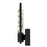 Alteck Arch 12.75" LED Outdoor Sconce, Black/Clear, Black