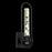 Alteck Arch 18" LED Outdoor Sconce, Black/Clear, Sand Black