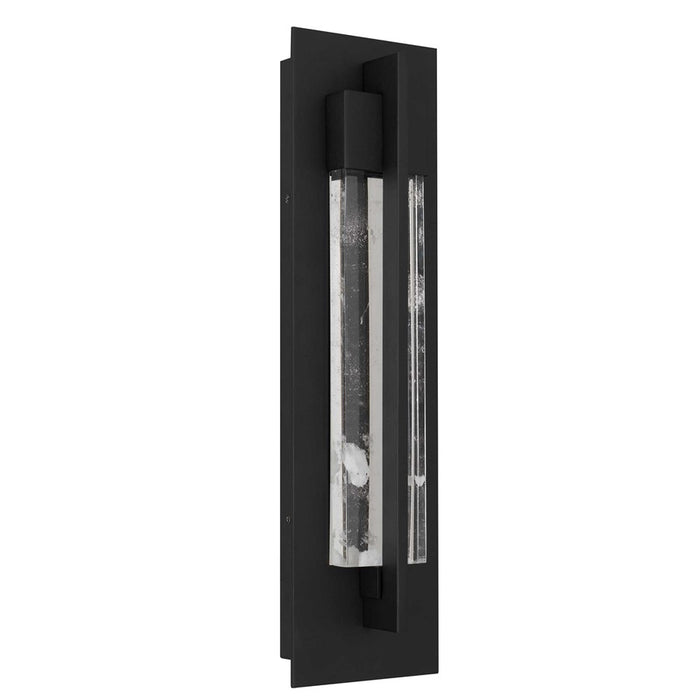 Alteck Rivera 20" LED Outdoor Wall Sconce, Sand Black