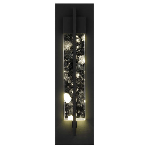 Alteck Rivera 20" LED Outdoor Wall Sconce, Sand Black