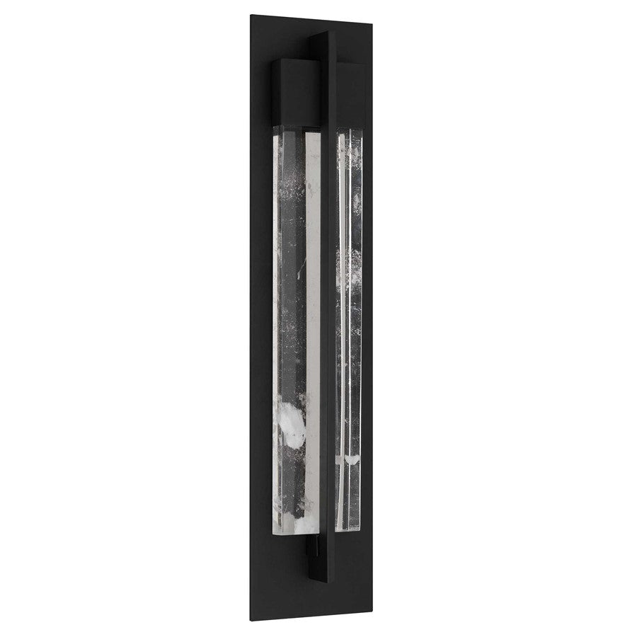 Alteck Rivera 26" LED Outdoor Wall Sconce, Sand Black