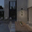 Alteck Rivera 32" LED Outdoor Wall Sconce, Sand Black