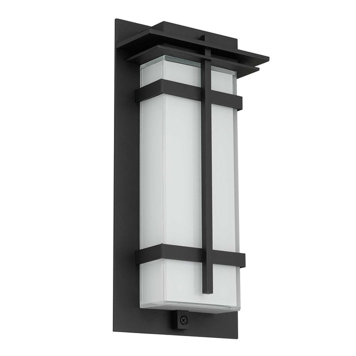 Alteck Frank 13.5" LED Outdoor Wall Sconce, Sand Black