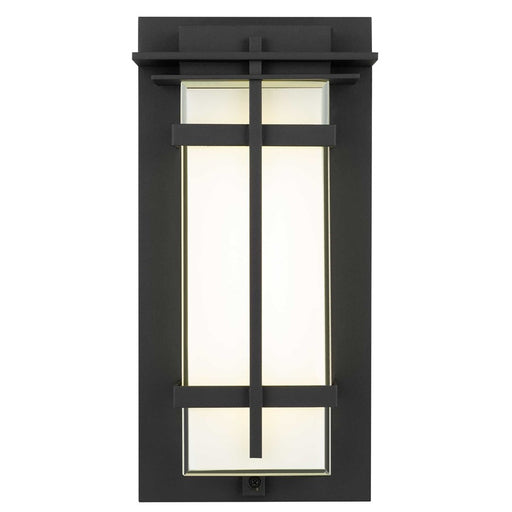 Alteck Frank 13.5" LED Outdoor Wall Sconce, Sand Black