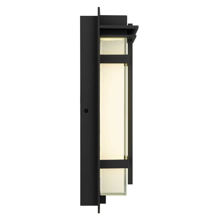 Alteck Frank 13.5" LED Outdoor Wall Sconce, Sand Black