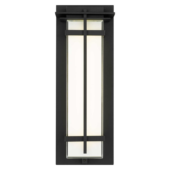 Alteck Frank 18" LED Outdoor Wall Sconce, Sand Black