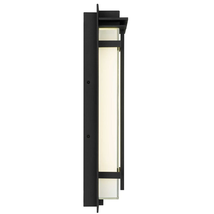 Alteck Frank 18" LED Outdoor Wall Sconce, Sand Black