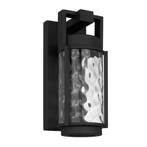 Alteck Winston 12" LED Outdoor Wall Sconce, Sand Black