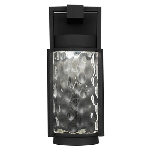 Alteck Winston 12" LED Outdoor Wall Sconce, Sand Black