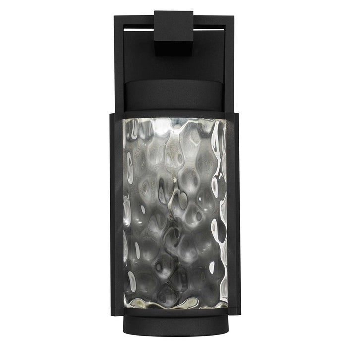Alteck Winston 12" LED Outdoor Wall Sconce, Sand Black