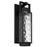 Alteck Winston 21.75" LED Outdoor Sconce, Black/Clear, Black
