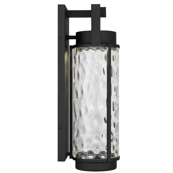Alteck Winston 21.75" LED Outdoor Sconce, Black/Clear, Black