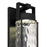 Alteck Winston 21.75" LED Outdoor Sconce, Black/Clear, Black